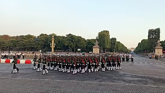 Indian Armed Forces contingent holds practice sessions in Paris ahead of Bastille Day parade