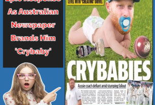 Ben Stokes's Epic Response As Australian Newspaper Brands Him 'Crybaby'