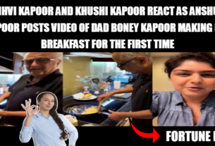 Janhvi Kapoor and Khushi Kapoor react as Anshula Kapoor posts video of dad Boney Kapoor making her breakfast for the first time